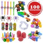 100 Mini Brinquedos Lembrancinha Sacolinha Atacado Infantil