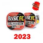 100% original SUNLINE BASIC FC 225M/300M linha de pesca de fibra de carbono de cor transparente