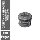 100 Peças -  Castanha Girofix Grande Em Zamak Altura 12mm / Largura 15mm