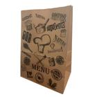 100 Sacos Kraft Delivery Sem Alça Menu Papel M (34x24x14,5) - MLBpel