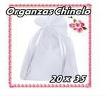 100 Sacos Organza Saquinho P/ Chinelo Medida 20x35cm Cetim