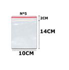 100 Sacos Saquinho Zip Lock 10x14cm Plastico zip lock