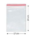 100 Sacos Saquinho Zip Lock 17x24cm Plastico Zip lock