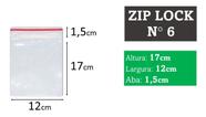 100 Sacos Saquinho Zip Lock Hermético 12x17 Plastico Zip - SACO PLASTICO