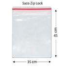 100 Sacos Saquinho Zip Lock Hermético 35x45cm Abre E Fecha