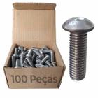 100 Un Parafuso Allen Cabeça Abaulada Inox 6x16mm Fio 1,0 MA - TOURO