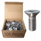 100 Un Parafuso Allen Cabeça Chata Inox 05x25mm Fio 0,8 MA