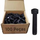 100 Un Parafuso Sextavado 08x10mm Aço 8.8 Rosca Grossa MA