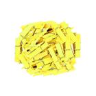100 Unidades Mini Pregadores Amarelo 3,5 cm