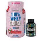 100% Whey Crush 900g - S/ Lactose - Under Labz + Chromium Picolianate - 200 Tabs - Black Skull