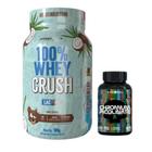 100% Whey Crush 900g - S/ Lactose - Under Labz + Chromium Picolianate - 200 Tabs - Black Skull
