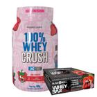 100% Whey Crush 900g Under Labz - S/ Lactose + Barrinha de Proteína 12 Un - Black Skull - S/ Lactose