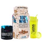 100% Whey Crush Lacfree Pote 900g - Under Labz+Creatina Monohidratada 300g - Under Labz+Coqueteleira Cores Sortidas