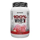 100% Whey Nutrata 900g - Morango