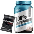 100% Whey Protein - 900g - Shark Pro + Glutamina Turbo - Refil - 500g - Black Skull