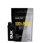 100 Whey Pure Refil 900g - Probiotica + Coqueteleira Dux Baunilha