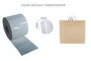 1000 Etiqueta Adesivo Redonda Bolinha Transparente Lacre Sacola Presente 53x53