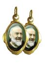 1000 Medalha Santo Padre Pio - 1x2 cm