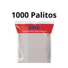 1000 Palitos Grande Plástico Canudo 28cm para Topper de Bolo e Pirulitos Tubo Pet Bwb Transparente