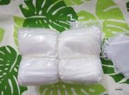 1000 saquinhos de organza Fita Cetim Branco 10x13 - OKABOX