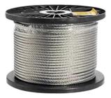 100M Cabo De Aço Galvanizado 1/8 3,2Mm 6X7 Alma De Fibra