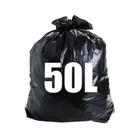 100Un Saco de Lixo 50 Litros Embalagem Econômica Reforçado
