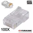 100x Conectores Rj45 Cat5e Macho Plug Furukawa Sohoplus