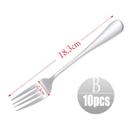 10pcs 18.3cm Inoxidável Alimento Forks Western Style Food Muti Funcional Jantar Principal Garfo Pratos De Talheres Desarmes de talheresdinner Forkfruit Forkfork Cutlery - HTTN