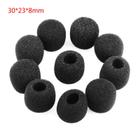 10pcs Headset Replacement Cover Gooseneck Sponge Espuma Microfone Para-brisa - B