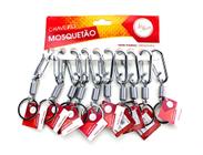 10pcs Mini Mosquetão Metal Clipe para Camping Chaveiro Atacado Gancho Mola