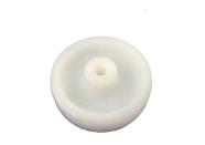 (10pçs) Roda 3pol. 312 Nylon Branco 100kg Por Roda Eixo 5/16