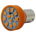 10un Lâmpada Super Led 12 Leds Pisca Seta Âmbar (Amarela) 12v