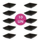 10Un Prato Mini Petisqueira Quadrado Aperitivos Preto - EVO