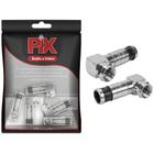 10x Conector F Compressão Rg-6 90º Graus - prova d'água