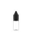 10x Frasco 10ML Clear/Black Conta Gotas