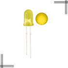 10x Led Amarelo Difuso 5mm Para Projeto Arduino