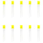 10x LED Difuso 5mm Quadrado / Retangular - Escolha a Cor