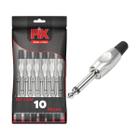 10x Plug P10 Mono Premium Profissional Série Soft