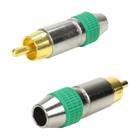 10x Plug Rca Macho profissional Style Pix Ponta Ouro 24k