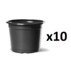 10X Vaso Para Mudas Sementeira N2 Cor Preto NUTRIPLAST