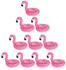 11 Boia Flamingo Porta Copo Inflável Para Piscina