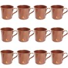 12 Canecas Moscow Mule Alumínio Pintado Cobre 350 Ml Drinks