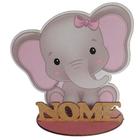 12 Centros de mesa elefante rosa Personalizado Lembranças Festa