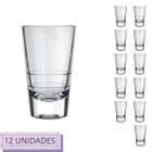 12 Copinhos Shot Caninha 100ml Vodka Bebidas Cachaça Nadir - NADIR FIGUEREIDO