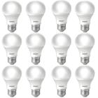 12 Lâmpada Pera 15w Luz Branca 6500k Soquete E27 Bivolt Pack 3Uni