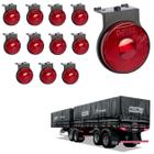 12 Lanterna Lateral Noma LED Rubi 65mm c/ Suporte - Fio - DW Componentes