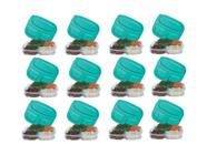 12 Potes Plásticos Marmita Reutilizável Micro-ondas Freezer