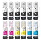 12 Refil De Tinta Para InkBrasil compativel T544 L3110 L3250 L3150.