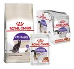 12 Sachês + Ração Royal Canin Sterilised Gatos Castrados 10,1kg