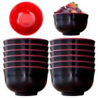 12 Tigelas Bowl Melamina Oriental Restaurante Japones 300ml